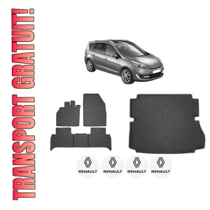 Set Covorase Presuri Auto Si Tavita Portbagaj RENAULT GRAND SCENIC III (JZ0/1_) din 2009-2016 RENAULT