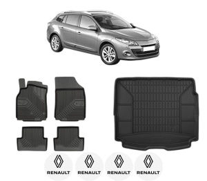 Set Covorase Presuri Auto Si Tavita Portbagaj RENAULT MEGANE III Grandtour (KZ0/1) din 2008-2016 RENAULT - Img 2