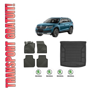 Set Covorase Presuri Auto Si Tavita Portbagaj SKODA KODIAQ I (NS6, NS7, NV7) din 2016-2021 SKODA