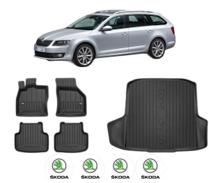 Set Covorase Presuri Auto Si Tavita Portbagaj SKODA Octavia III Combi (5E5, 5E6) din 2012-2020 SKODA - Img 2