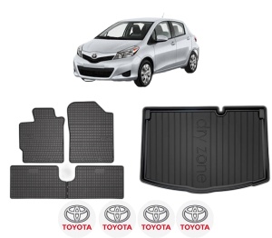 Set Covorase Presuri Auto Si Tavita Portbagaj TOYOTA YARIS Hatchback Van (_P13_) din 2012-2020 TOYOTA - Img 2