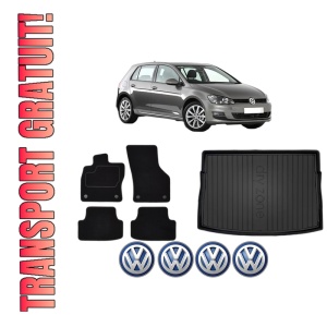 Set Covorase Presuri Auto Si Tavita Portbagaj Volkswagen GOLF VII (5G1, BQ1, BE1, BE2) din 2012-2021 Volkswagen