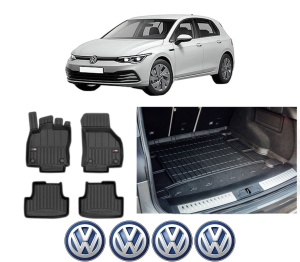 Set Covorase Presuri Auto Si Tavita Portbagaj Volkswagen GOLF VIII (CD1, DA1) din 2019-2024 Volkswagen - Img 2