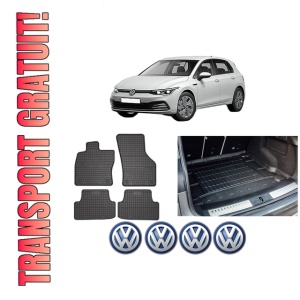 Set Covorase Presuri Auto Si Tavita Portbagaj Volkswagen GOLF VIII (CD1, DA1) din 2019-2024 Volkswagen