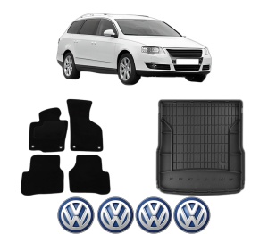 Set Covorase Presuri Auto Si Tavita Portbagaj Volkswagen PASSAT B6 Variant (3C5) din 2005-2011 Volkswagen - Img 2