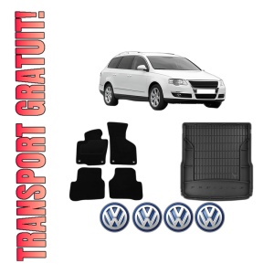 Set Covorase Presuri Auto Si Tavita Portbagaj Volkswagen PASSAT B6 Variant (3C5) din 2005-2011 Volkswagen