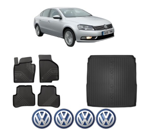 Set Covorase Presuri Auto Si Tavita Portbagaj Volkswagen PASSAT B7 (A32, A33) din 2011-2020 Volkswagen - Img 2