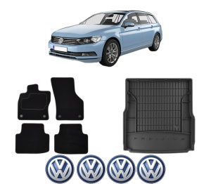Set Covorase Presuri Auto Si Tavita Portbagaj Volkswagen PASSAT B8 Variant (3G5, CB5) din 2014-2024 Volkswagen - Img 2