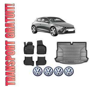Set Covorase Presuri Auto Si Tavita Portbagaj Volkswagen SCIROCCO III (137, 138) din 2008-2017 Volkswagen