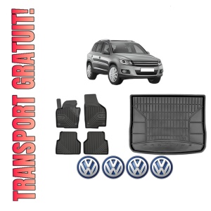 Set Covorase Presuri Auto Si Tavita Portbagaj Volkswagen TIGUAN (5N_) din 2007-2018 Volkswagen