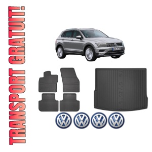 Set Covorase Presuri Auto Si Tavita Portbagaj Volkswagen TIGUAN SUV Van (AD1) din 2016-2020 Volkswagen