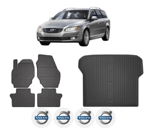Set Covorase Presuri Auto Si Tavita Portbagaj VOLVO V70 III Estate Van (135) din 2013-2015 VOLVO - Img 2