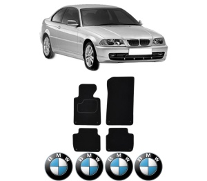 Set Covorase Presuri BMW Seria 3 (E46) din 1997-2005, Auto, Material Textil Mocheta, BMW - Img 2