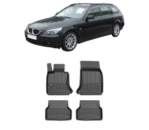 Set covorase presuri BMW Seria 5 Touring (E61) din 2004-2010, auto, din cauciuc thermoplastic, BMW Seria - Img 2