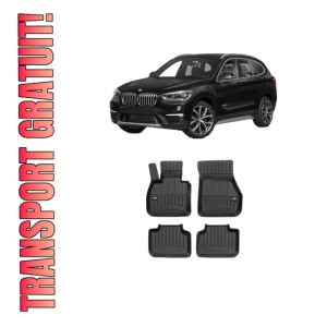 Set covorase presuri BMW Seria X1 (F48) din 2014-2022, auto, din cauciuc thermoplastic, BMW Seria