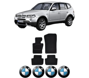 Set Covorase Presuri BMW Seria X3 (E83) din 2003-2011, Auto, Material Textil Mocheta, BMW - Img 2