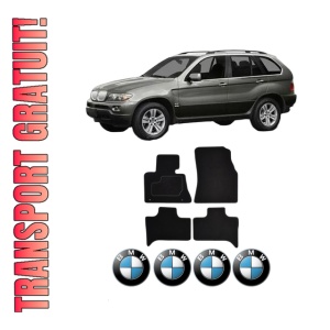 Set Covorase Presuri BMW Seria X5 (E53) din 2000-2006, Auto, Material Textil Mocheta, BMW