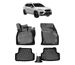 Set covorase presuri CUPRA ATECA din 2021, auto, din cauciuc thermoplastic - Img 7