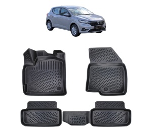 Set covorase presuri DACIA SANDERO STEPWAY COMFORT/ESSENTIAL din 2020, auto, din cauciuc thermoplastic - Img 2