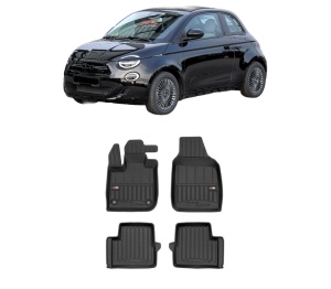 Set covorase presuri FIAT 500e (332_) din 2020, auto, din cauciuc thermoplastic, FIAT - Img 2