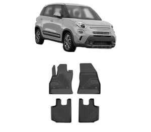 Set covorase presuri FIAT 500L (351_, 352_) din 2012-2018, auto, din cauciuc thermoplastic, FIAT - Img 2