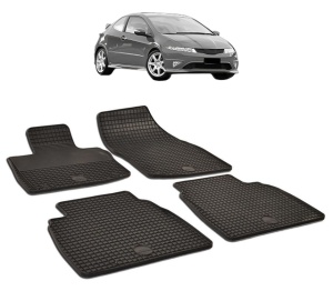 Set covorase presuri HONDA CIVIC din 2012-2016, auto, din cauciuc thermoplastic - Img 2