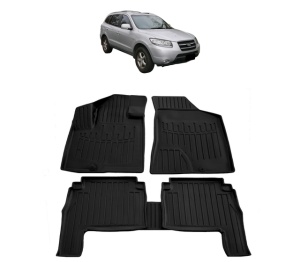 Set covorase presuri HYUNDAI SANTA FE II CM din 2006-2010, auto, din cauciuc thermoplastic - Img 2