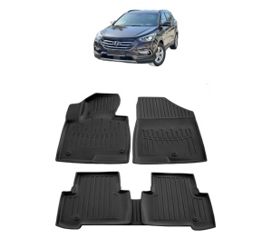 Set covorase presuri HYUNDAI SANTA FE III DM din 2012-2018, auto, din cauciuc thermoplastic - Img 2