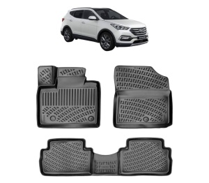 Set covorase presuri HYUNDAI SANTA FE IV PETROL VERSION din 2018-2023, auto, din cauciuc thermoplastic - Img 2