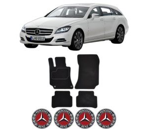 Set Covorase Presuri MERCEDES-BENZ CLS Shooting Brake (X218) din 2012-2017, Auto, Material Textil Mocheta, MERCEDES-BENZ - Img 2