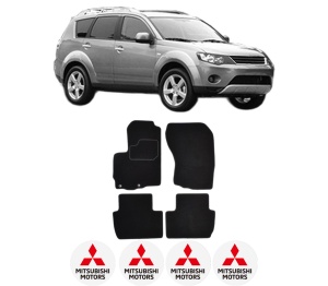 Set Covorase Presuri MITSUBISHI OUTLANDER II (CW_W) din 2006-2012, Auto, Material Textil Mocheta, MITSUBISHI - Img 2