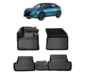 Set covorase presuri PEUGEOT 3008 II EXCEPTIE HYBRID din 2016-2023, auto, din cauciuc thermoplastic - Img 2