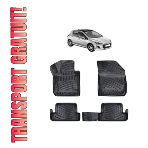 Set covorase presuri PEUGEOT 308 II din 2013-2021, auto, din cauciuc thermoplastic