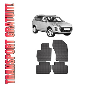 Set covorase presuri PEUGEOT 4007 (VU_, VV_) din 2007-2013, auto, din cauciuc thermoplastic, PEUGEOT