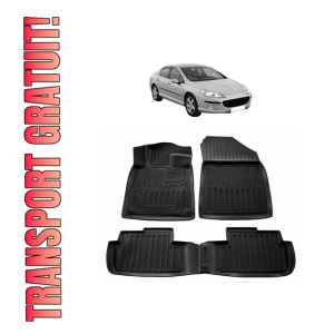 Set covorase presuri PEUGEOT 407 SEDAN din 2004-2011, auto, din cauciuc thermoplastic - Img 8