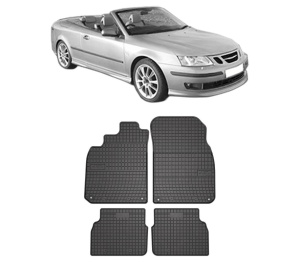 Set covorase presuri SAAB 9-3 Convertible (YS3F) din 2003-2015, auto, din cauciuc thermoplastic, SAAB - Img 2