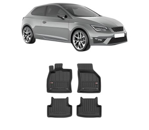 Set covorase presuri SEAT LEON | 5F din 2008-2013, auto, din cauciuc thermoplastic, SEAT - Img 2