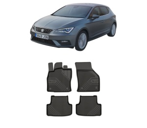 Set covorase presuri SEAT LEON Hatchback Van (5F1) din 2017-2018, auto, din cauciuc thermoplastic, SEAT - Img 2