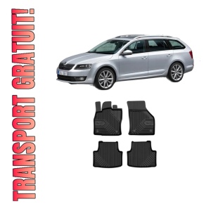 Set covorase presuri SKODA Octavia III Combi (5E5, 5E6) din 2012-2020, auto, din cauciuc thermoplastic, SKODA