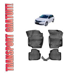 Set covorase presuri SKODA RAPID din 2012-2022, auto, din cauciuc thermoplastic
