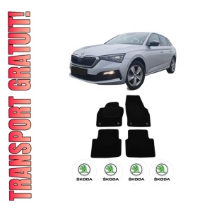 Set Covorase Presuri SKODA SCALA (NW1) din 2019-2020, Auto, Material Textil Mocheta, SKODA
