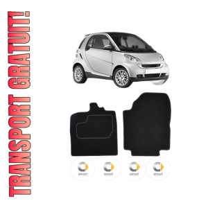 Set Covorase Presuri SMART FORTWO Coupe (451) din 2007-2013, Auto, Material Textil Mocheta, SMART
