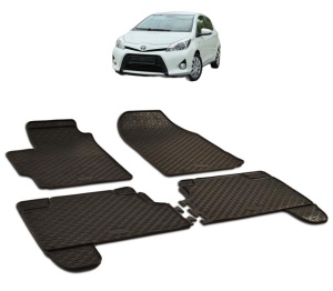 Set covorase presuri TOYOTA YARIS din 2011-2020, auto, din cauciuc thermoplastic - Img 2