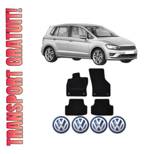 Set Covorase Presuri Volkswagen GOLF SPORTSVAN din 2014-2020, Auto, Material Textil Mocheta, Volkswagen