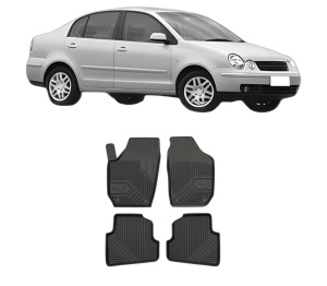 Set covorase presuri Volkswagen POLO IV Saloon (9A4, 9A2, 9N2, 9A6) din 2002-2012, auto, din cauciuc thermoplastic, Volkswagen - Img 2