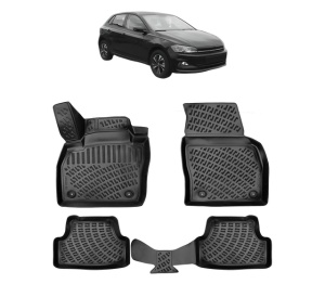 Set covorase presuri Volkswagen POLO VI AW / BZ din 2017, auto, din cauciuc thermoplastic - Img 7