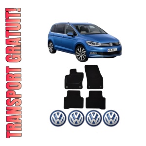 Set Covorase Presuri Volkswagen TOURAN (5T1) din 2015-2022, Auto, Material Textil Mocheta, Volkswagen