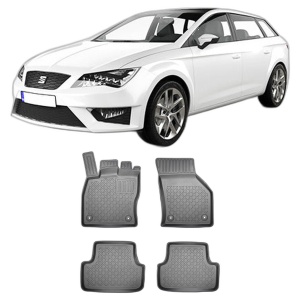 Set covorase SEAT LEON III 5F, din 11.2012 - 02.2020, covorase tavita, caroserie COMBI, compatibile cu autoturismul SEAT LEON III 5F, ARISTAR - Img 2