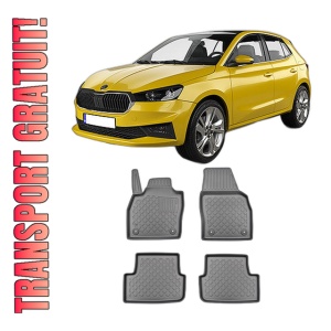 Set covorase SKODA FABIA IV, din 09.2021 - Prezent, covorase tavita, caroserie HATCHBACK, compatibile cu autoturismul SKODA FABIA IV, ARISTAR