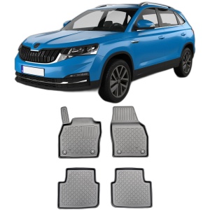 Set covorase SKODA KAMIQ, din 09.2019 - Prezent, covorase tavita, caroserie SUV inclusiv FACELIFT, compatibile cu autoturismul SKODA KAMIQ, ARISTAR - Img 2